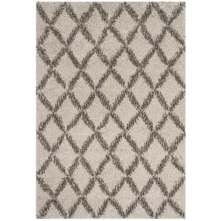 Safavieh SGH-Hudson Shag 300 2 x 3 ft. Rectangle Area Rug Ivory & Grey SGH333A-2